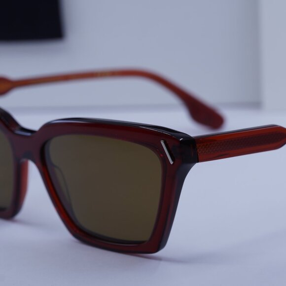Victoria Beckham VB661S 610 Cat Eye Sunglasses – Red/Brown - Picture 3 of 8